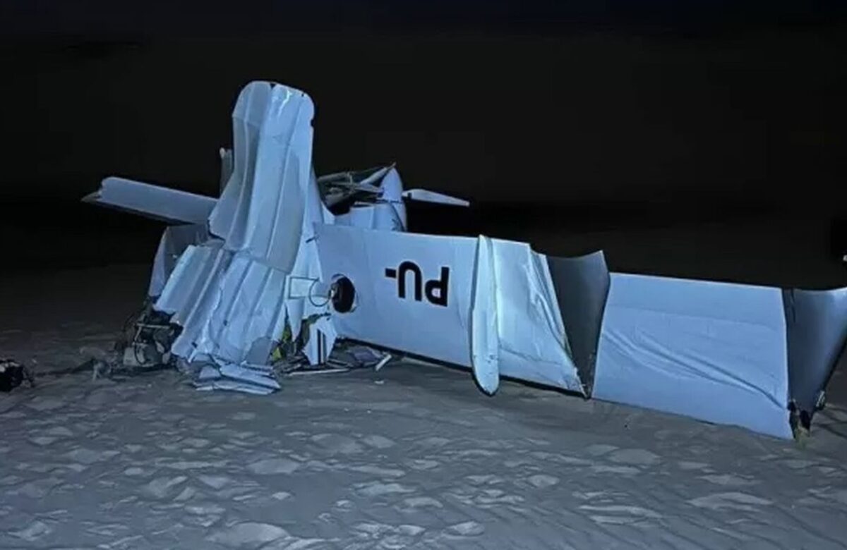 Avião de pequeno porte cai nos Lençóis Maranhenses e deixa dois mortos