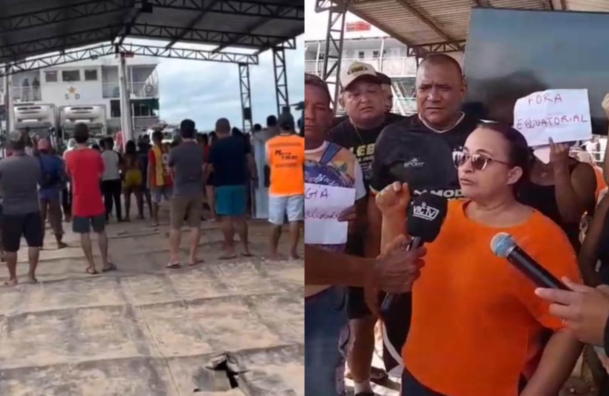 População protesta e impede desembarque de Equipes da Equatorial em Curralinho, no Marajó