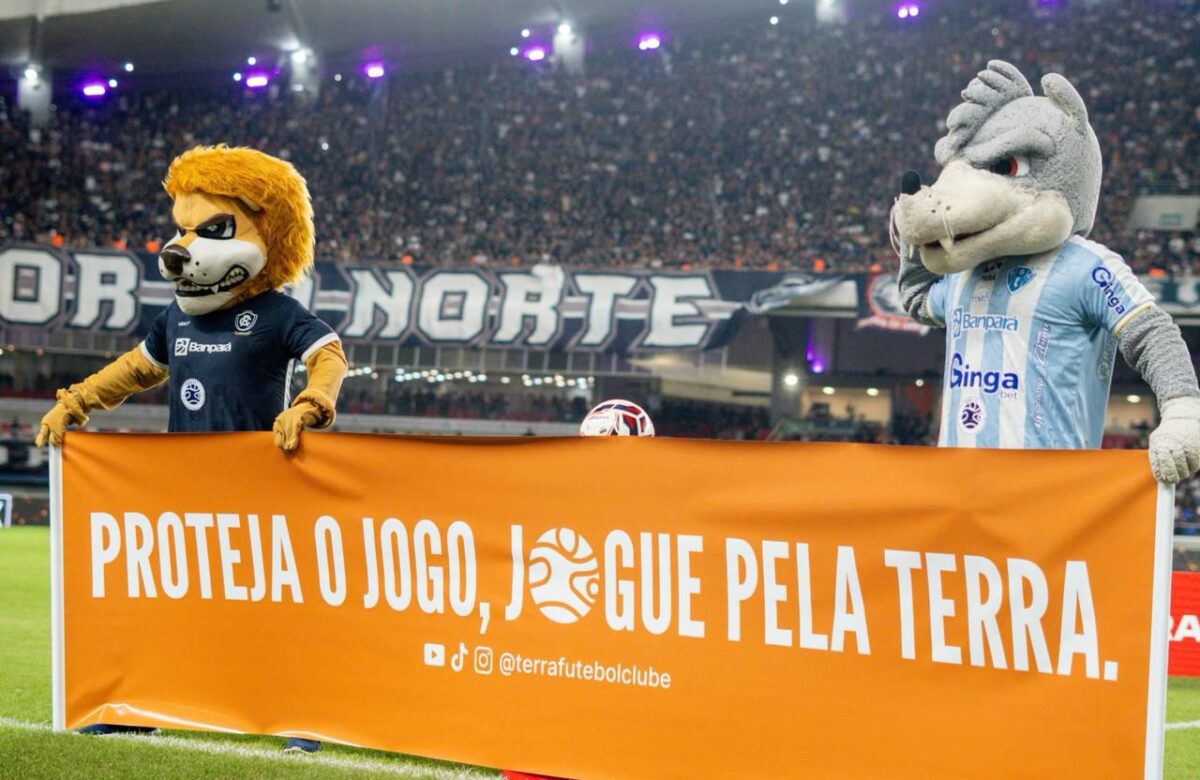 Futebol paraense alerta sobre crise climática na final do Parazão