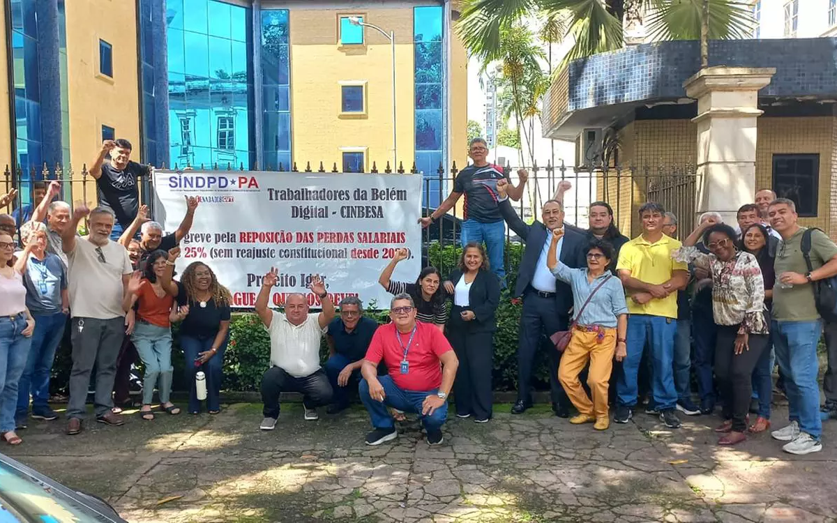 Servidores da Cinbesa paralisam atividades em Belém e cobram reposição salarial
