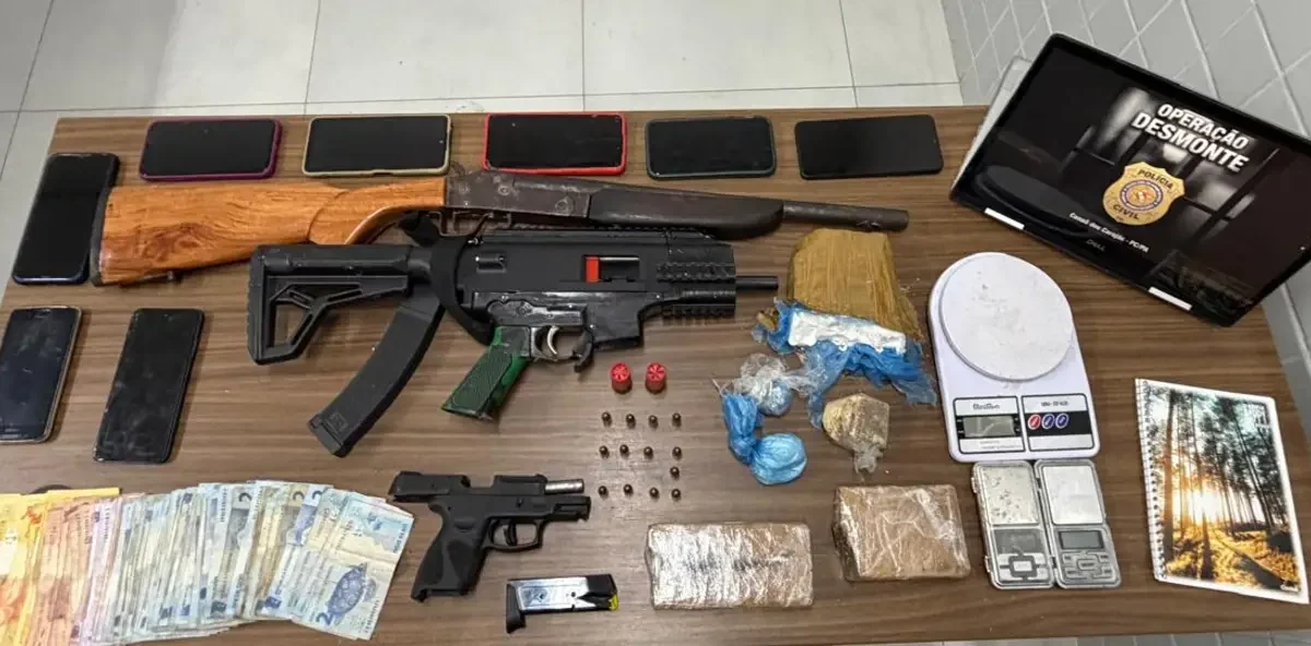 Operação “Desmonte” prende oito suspeitos e apreende armas e drogas em Canaã dos Carajás