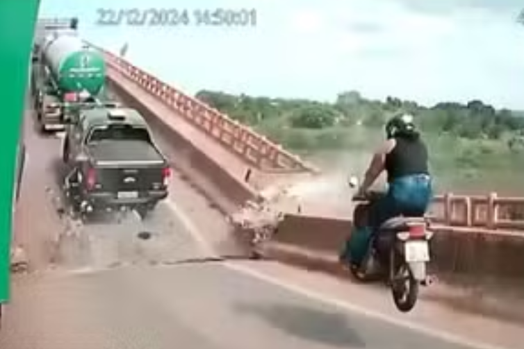 Vídeo mostra momento aterrorizante da queda da ponte JK entre Tocantins e Maranhão