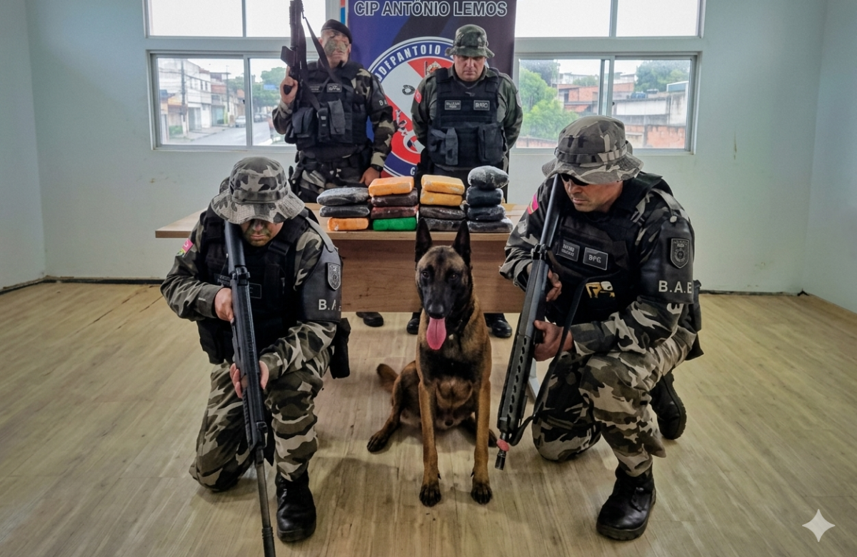 Base Antônio Lemos apreende 15 tabletes de “supermaconha” em embarcação com destino a Belém