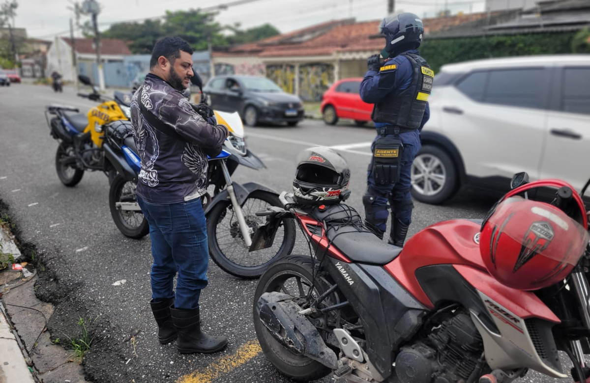 Motociclista por aplicativo é detido com placa adulterada durante abordagem da Guarda Municipal de Belém