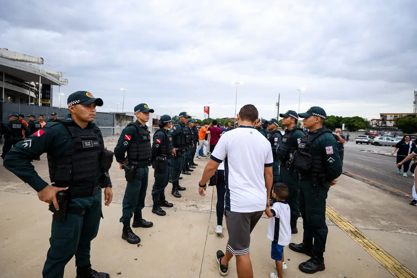 Esquema de segurança para duelo entre Remo e Bahia conta com mais de 800 agentes