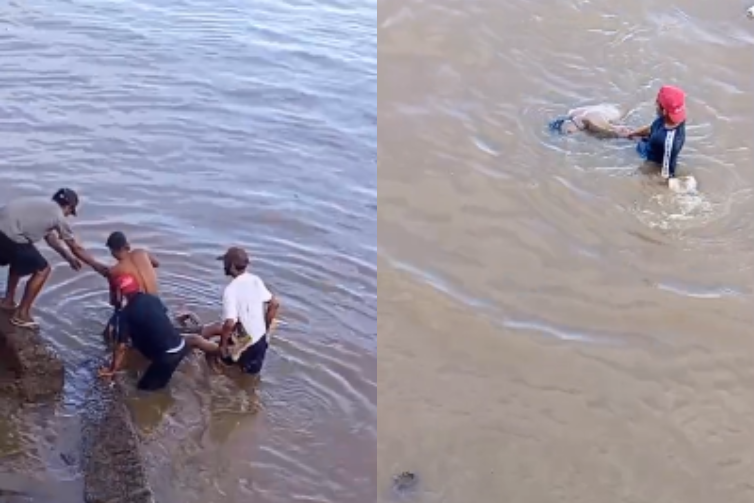 Corpo de homem é encontrado boiando na baía do Guajará, às margens do Ver-o-Peso, na manhã desta sexta-feira (3)