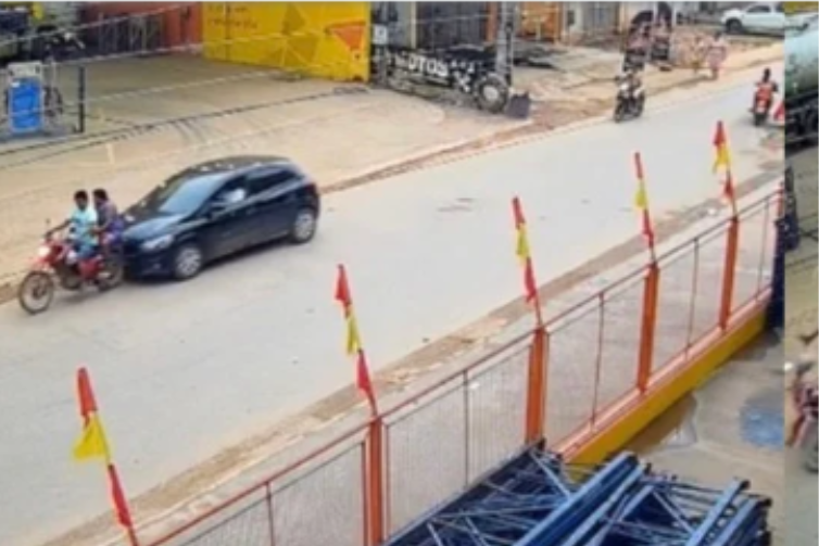 Família indígena fica ferida após carro atingir moto e motorista fugir sem prestar socorro em Tucumã