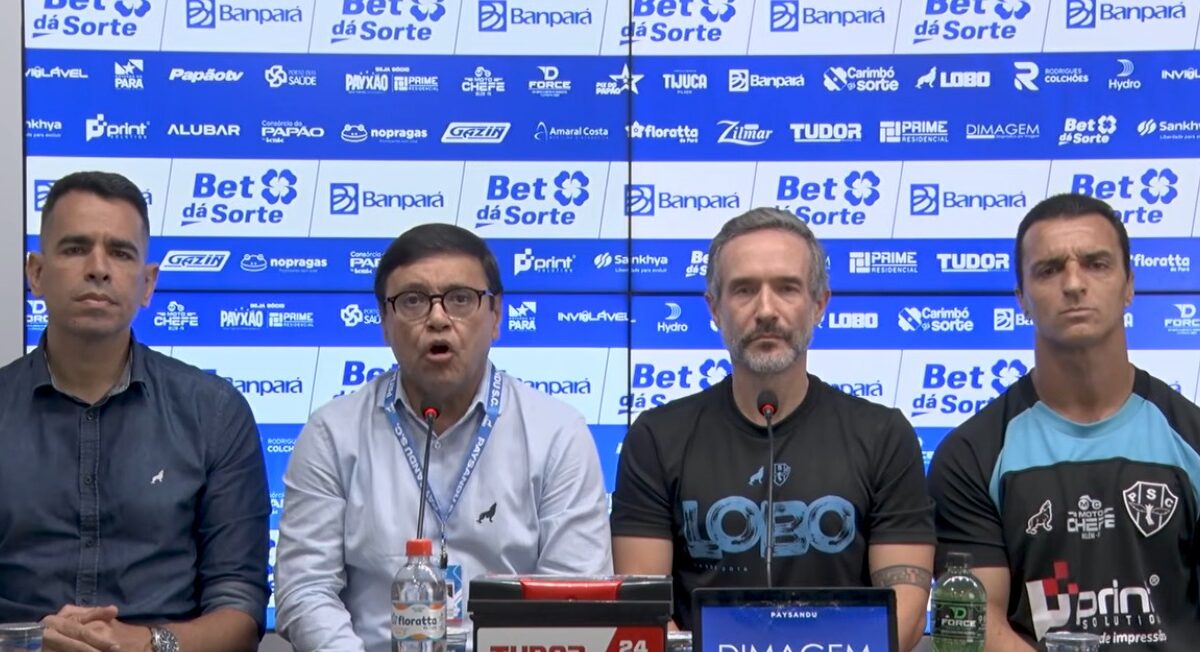 Humilhação por 7 a 0 não muda plano: diretoria do Paysandu insiste na base
