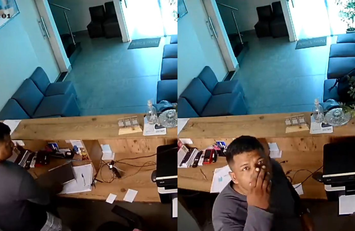 Imagens mostram furto a clínica odontológica em Ananindeua