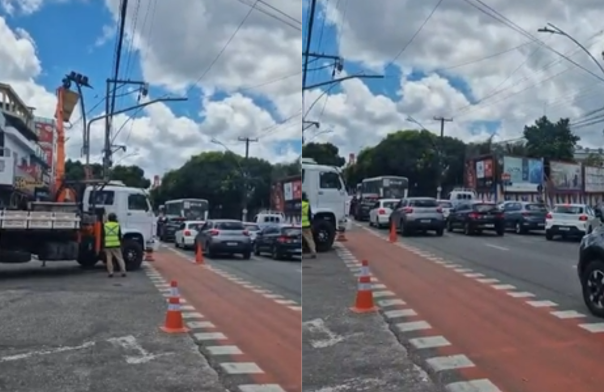 Segbel instala semáforo após sequência de acidentes com ciclistas na Senador Lemos