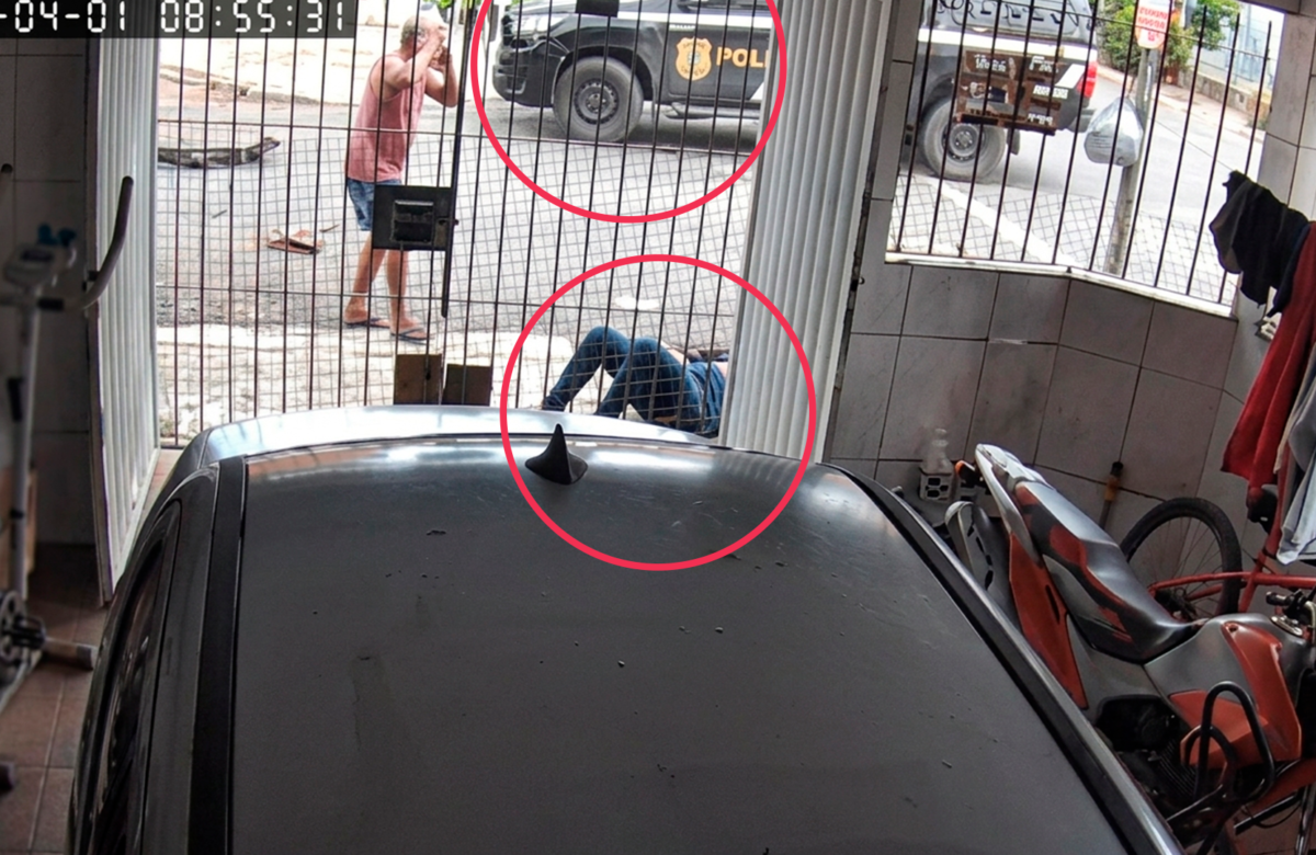 Viatura da Polícia avança cruzamento e atropela motociclista no Jurunas