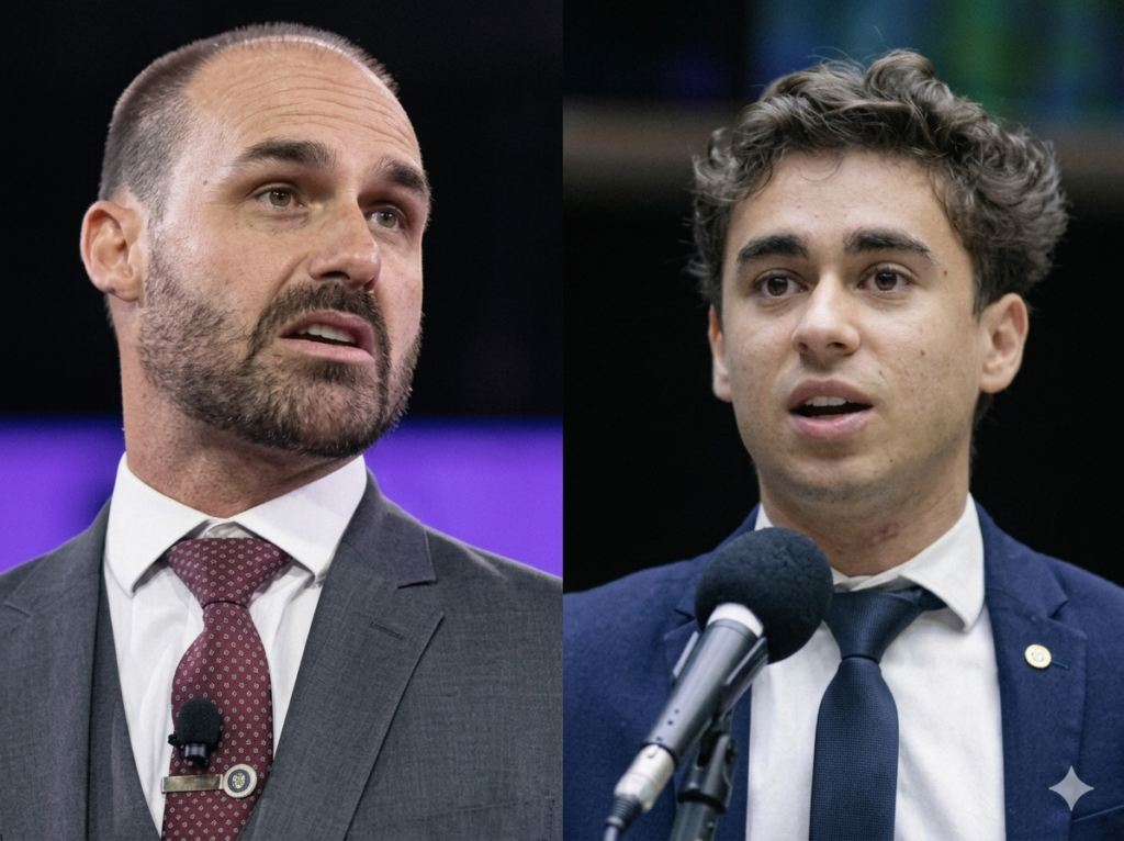 Racha na direita: Eduardo Bolsonaro acusa Nikolas Ferreira de desrespeito à família