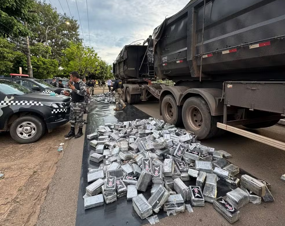 Em Marabá, PRF apreende 1 tonelada de cocaína que tinha a Europa como destino
