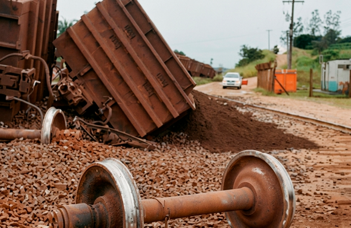 Descarrilamento de trem da Vale bloqueia ferrovia e suspende viagens entre São Luís e Parauapebas