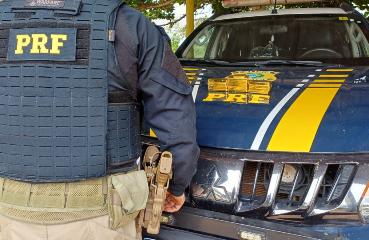 PRF apreende 13 quilos de ouro ilegal em compartimento secreto de veículo na BR-230, em Altamira